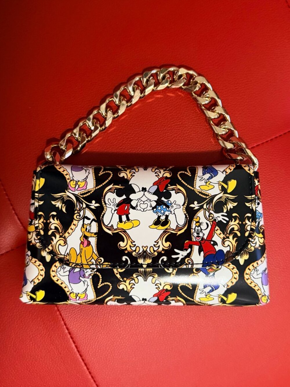 Disney x ALDO Limited Edition Mickey & Friends Baroque Chain Handbag